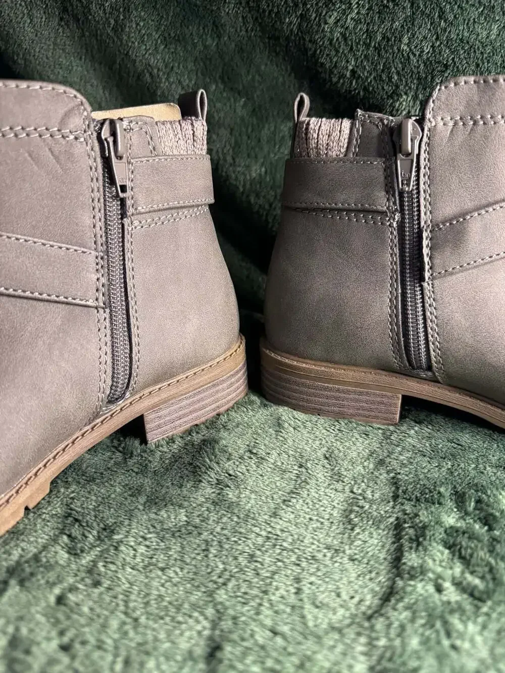 Wonder Nation Girls Sweater Knit Buckle Ankle Boot
